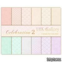 Набор двусторонней скрапбумаги UHK Gallery - Celebration 2, 30,5х30,5 см, 6 листов