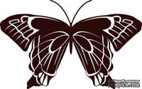 Акриловый штамп Stamp Butterfly 10 Бабочка, размер 4 * 2,5  см