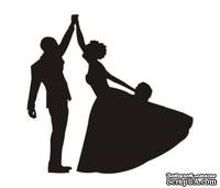 Акриловый штамп Wedding Stamp VE006a Молодожены, размер 3,3*3,3 см - ScrapUA.com