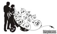 Акриловый штамп Wedding Stamp VE008b Жених и невеста, размер 7,2*4,4 см - ScrapUA.com