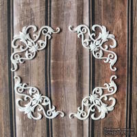 Уголки из белого пластика от Е.В.A, 5х5 см, 4 шт. - ScrapUA.com