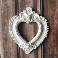 Гипсовое сердечко от Е.В.A, 7х7 см, 1 шт.  - ScrapUA.com