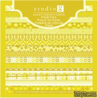 Набор скрапбумаги Studio G - Yellow, цвет желтый, 15х15 см, 15 листов