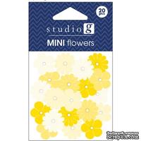 Набор бумажных цветов Studio G - Yellow, цвет желтый, 20 штук