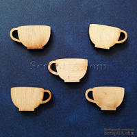 Деревянная фигурка WOOD-017 - Чашка, 1 штука - ScrapUA.com