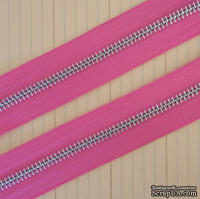 Тесьма с молнией Zipper Trim - Bubblegum Pink, цвет розовый, ширина 13 мм, длина 90 см