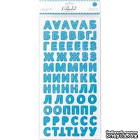Картонные стикеры - алфавит от Polkadot &quot;Небесный&quot; - ScrapUA.com