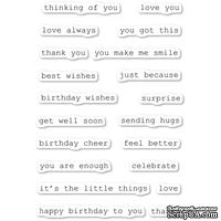 Штампы от Memory Box - Best Life Typewriter Sentiments