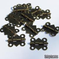 Петля, цвет латунь, 20х17мм, 1 деталь - ScrapUA.com