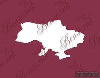 Чипборд от Вензелик - Украина 02, размер:  26x45  мм