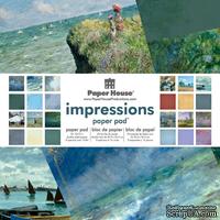 Набор двусторонней скрапбумаги от Paper House -Impressions Paper Pad, 30,5x30,5 см, 24 шт - ScrapUA.com