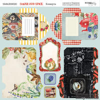 Лист двусторонней бумаги от Scrapmir - Конверты -  Sugar and Spice, 20х20см