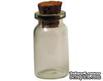 Декоративная бутылочка с пробкой - BOTTLE/CORK 25х11 мм - ScrapUA.com