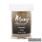 Пудра для ембоссинга Moxy Metallic Goldот American Crafts, золотая, 17 г - ScrapUA.com