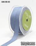 Лента джинсовая Denim - Blue, цвет голубой светлый, ширина 1,6мм, длина 90 см - ScrapUA.com