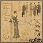 Лист скрапбумаги Graphic 45 - Feminine Heart, 30х30 см - ScrapUA.com