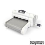 Машинка для вырубки и тиснения Sizzix Big Shot PLUS Machine White &amp; Gray, бело-серая (с платформой и пластинами) - ScrapUA.com