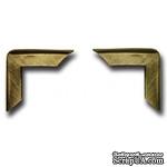Набор металлических уголков 7 Gypsies - Antique Brass, 4 штуки - ScrapUA.com