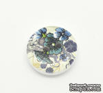 Деревянная пуговица Multicolor Flower B17608, диаметр 15 мм, 1 шт. - ScrapUA.com