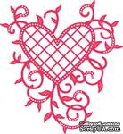 Нож для вырубки от Cheery Lynn Designs - Lattice Heart &amp; Vines - ScrapUA.com