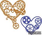 Нож для вырубки от Cheery Lynn Designs - Hearts &#039;n Gears (Set of 2) (Steampunk Series) - ScrapUA.com