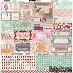 Лист наклеек BoBunny - Madeline - Combo Stickers, размер 30х30 см - ScrapUA.com