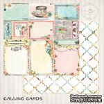 Лист скрапбумаги Blue Fern Studios - Blue Fern Montage Calling Cards, двусторонняя, 30х30 см - ScrapUA.com