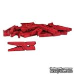 Мини-прищепка Canvas Corp - Red, цвет красный, 1 штука, длина 2,5 см - ScrapUA.com