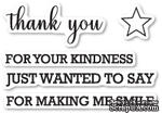 Набор  штампов от Memory Box - Perky Thank You Sentiments - ScrapUA.com
