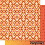 Лист скрапбумаги Cosmo Cricket - CORAL BLOOMS - SALT AIR - 30х30 см, двусторонний - ScrapUA.com