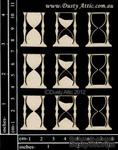 Чипборд от Dusty Attic - mini Hour Glass, 9 шт. - ScrapUA.com