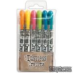 Tim Holtz Distress Crayon Set #1, 6 шт. - ScrapUA.com