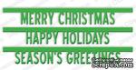Ножи от Impression Obsession - Holiday Bottom Word Edgers - ScrapUA.com