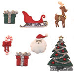 Набор декоративных пуговиц Dress It Up - Christmas Eve - ScrapUA.com