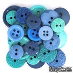 Набор декоративных пуговиц Dress It Up - Blue Hawaiian - ScrapUA.com