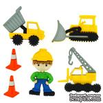 Набор декоративных пуговиц Dress It Up - Work zone - ScrapUA.com