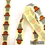 Лента Eyelet Outlet - Basketball Ribbon  , ширина 18 мм, длина 90 см - ScrapUA.com