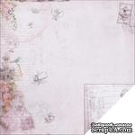 Лист двусторонней скрапбумаги Fabscraps - Marie Antoinette Double-Sided Paper - Purple High Tea, 30х30 см - ScrapUA.com