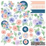 Лист с карточками для вырезания. Набор Flower mood, ТМ Фабрика Декора - ScrapUA.com