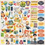 Лист с картинками для вырезания. Набор Back to School-RUS, ТМ Фабрика Декору - ScrapUA.com