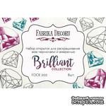 Набор открыток для раскрашивания аква чернилами, акварелью Brilliant, ТМ Фабрика Декору - ScrapUA.com