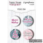 Набор скрапфишек Winter Love Story, TM Fabrika Decoru из 4 шт № 294 - ScrapUA.com