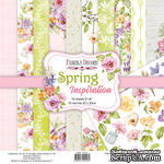 Набор скрапбумаги Spring Inspiration 20х20 см 10 листов, ТМ Фабрика Декора - ScrapUA.com