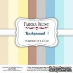 Набор бумаги 15х15 Background 1, ТМ Фабрика Декору - ScrapUA.com