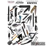 Набор наклеек (стикеров) 34 шт Knives #152, ТМ Фабрика Декора - ScrapUA.com