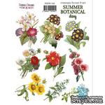 Набор наклеек (стикеров) 9 шт Summer botanical diary  194, ТМ Фабрика Декора - ScrapUA.com