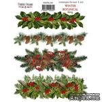 Набор наклеек (стикеров) 4шт Winter botanical diary 230, ТМ Фабрика Декора - ScrapUA.com