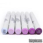 Набор алкогольных маркеров от First Edition -  Twin Markers - Purple, сиреневые, 6 шт. - ScrapUA.com