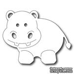 Лезвие Frantic Stamper - Precision Die - Baby Hippo  - ScrapUA.com