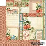 ЦЕНА СНИЖЕНА! Лист бумаги Graphic 45 - Time to Flourish - September Cut Apart, размер 30х30 см, двусторонняя - ScrapUA.com